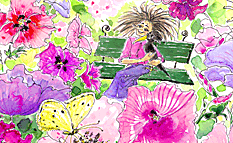 Pict: Pinkvioletta in flower sea