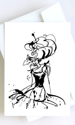 Picture: Art card «Lady Butterfly»