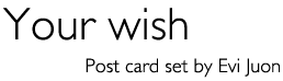 Title: «Your wish» Post card set