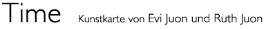 Titel: Kunst karte «Time»