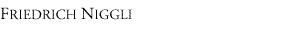 Friedrich Niggli, Titel