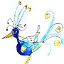 Aquarelle paradise bird