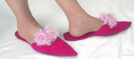 Picture: two feet with slippers